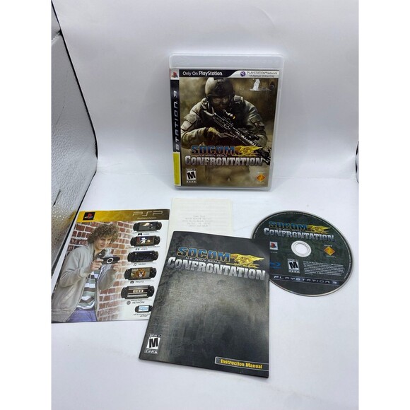 Socom Confrontation PlayStation 3 PS3 Complete in Box w/ Manual CIB Black Label - Picture 1 of 1